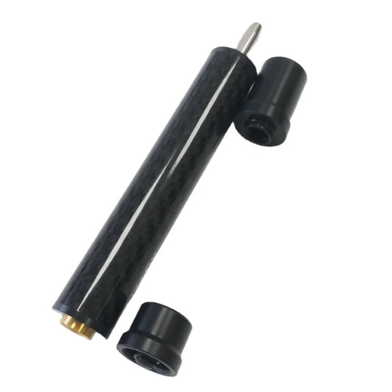 Jassinry Latest Carbon Pool Middle Cue Extensions for Uni-lock Cues 12cm Billiard Cue Extenders to Connect Butt and Shaft