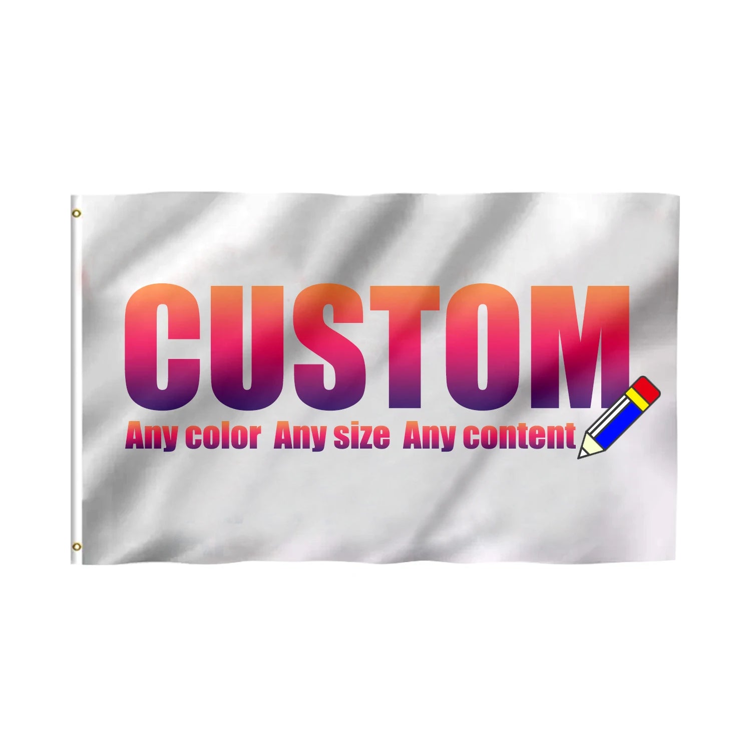 Custom 3x5ft Country Flag Banner Promotional Product with Digital Printing 100% Polyester Sublimation Blank Logo Flags