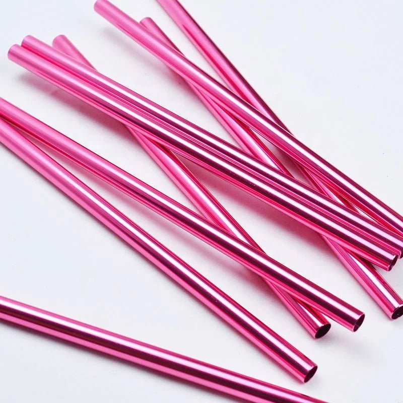 Top Seller Aluminum Straws Eco-Friendly Reusable Portable Stainless Steel Drinking Straw