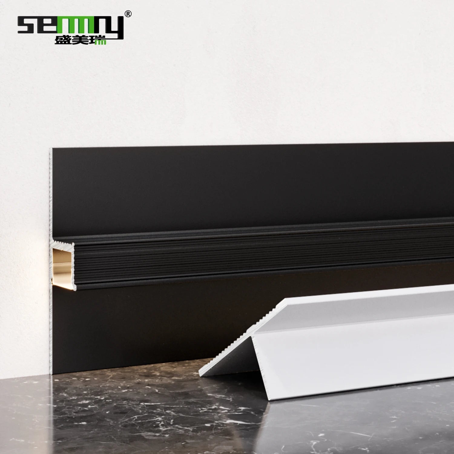 Modern LED Skirting Light with Easy Installation Hidden Shadow Line for Hotel Hospital or Apartment Skirting