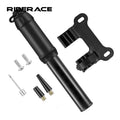 RIDERACE High Pressure Bike Pump Aluminum Alloy Portable Mini Tire Inflator Air Needle Household Basketball Pump Motorcycle