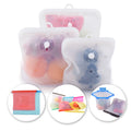 Food Grade Fresh Preservation Saver Freezer Sandwich Zip Lock Zipper Reusable Sealer Silicone Food Storage Bag