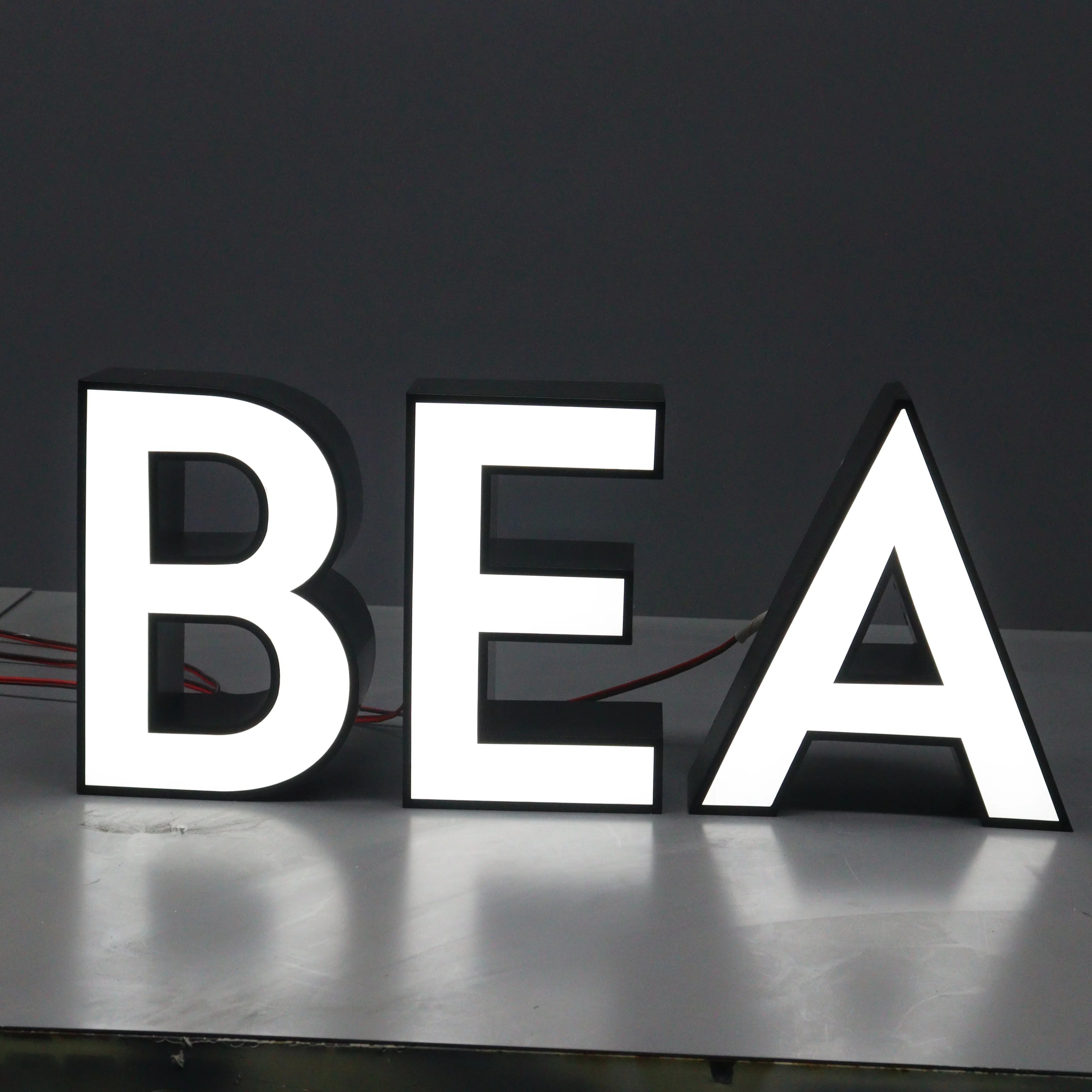 Commercial Sign Board for Business Shop Sign Logo 3D Led  Logo Channel Letter Signage Custom Outdoor Advertising Led Sign Board