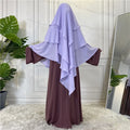 Wholesale Dubai QA  TR SA 15 Color  Islamic Muslim Long Khimar Soft Khimaar Hijab for Islamic Prayer