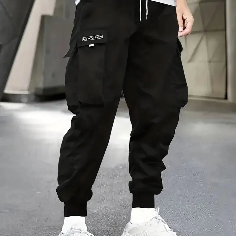 High Quality Heavyweight Men's Track Sweatpants Wholesale Canvas Casual Mid Waterproof Joggers Cargo Trousers