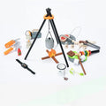 New 45 PCS Solid Wooden BBQ Campfire Play Pretend Toys Fun DIY Campfire Games for Kids and Parents Barbecue Camping Toys