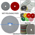 10Pcs Diamond Polishing Pads Kit 4 Inch M14 Polishing Wheel for Granite Stone Concrete Marble Polishing Tool Grinding Discs Set
