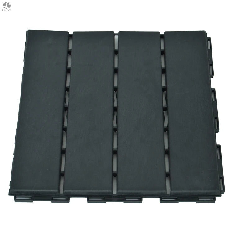 12x12ft Interlocking Wood Surface Pavers Flooring Deck Tiles Backyard Ground Tiles