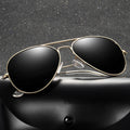 Fashion Luxury 2022 Metallic Mirror Shades 70s Sunglasses Tac Lens Polarized Metal Frame Driving Sun Glasses for Men