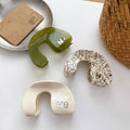DOWELL Wholesale High-end Seamless New Shiny Medium U-shaped Rhinestone Acetate Hair Claw Clips