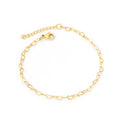 Fashion 18K PVD Gold Plated Wholesale Stainless Steel Jewelry Clasp Bracelet Minimalism Hollow Heart Bracelet Bangles for Women