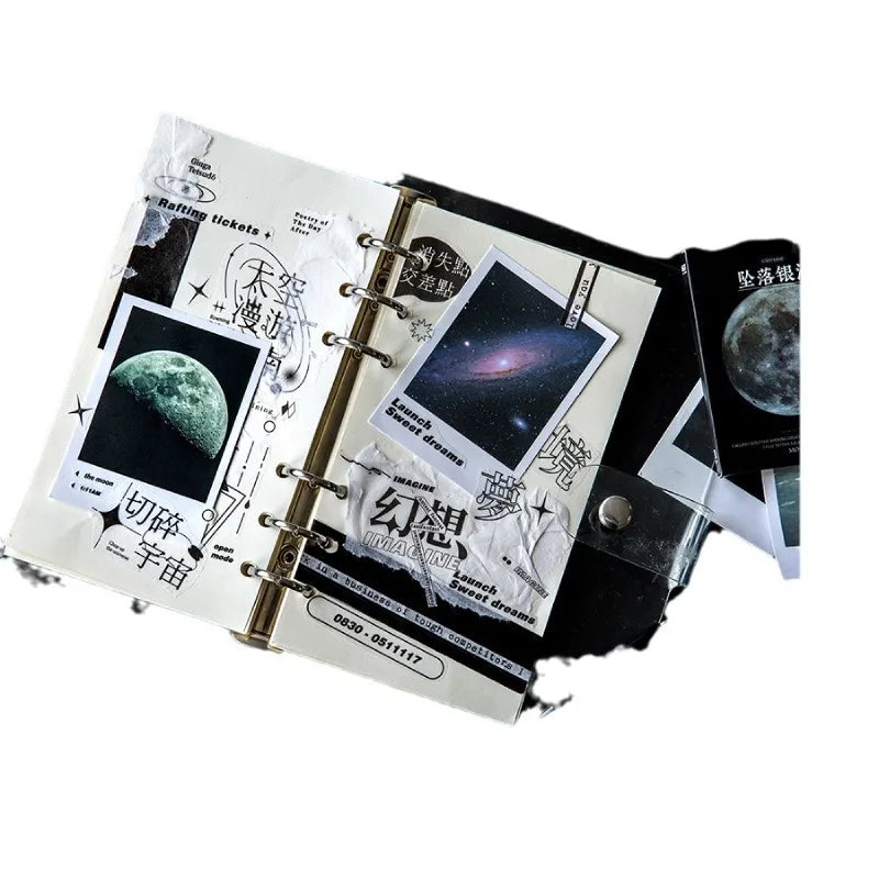 30 Pieces/pack Box LOMO Stickers Romantic Scenery Series Ins Artistic Handbags DIY Decorative Stickers 6 Styles