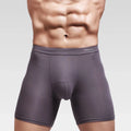 2024 Modal Customized Logo Men's Mid-Rise Boxer Briefs Breathable and Print Pattern Underwear with Comfortable Waistband