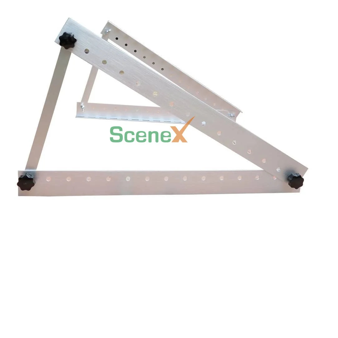 Solar Mounting System Adjustable Angle Ballasted Flat Roof Residential Structure 10-Year Warranty for Off-Grid Home Power