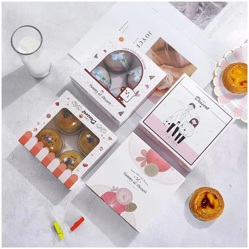 Egg Yolk Crisp Moon Gift Packaging Nougat Bean Paste Bakery Snowflake Crisp Cake Box