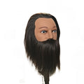 Wholesale 100% Human Hair Male Training Mannequin Head With Beard  Human Hair Male Training Mannequin Head With Beard