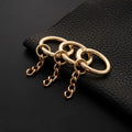 25MM Gold Metal O Ring Spring Clasp Clip Snap Hook Spring Keyring Buckles Connector for DIY Keychain Jewelry Making Accessories