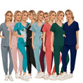 42025LW Surgical Scrub Hat Dog Jogger Scrubs Jacket Uniform Sets for Women Medical Scrubs Medium Women