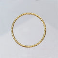 Hot Sale 14K Gold Filled Rings Minimalism Jewelry Ladies Rings Thin Individuality Sparkle Circle Thin Gold Band Ring