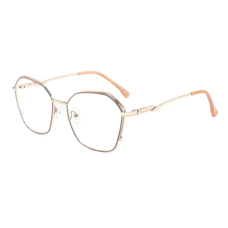 Women Fashion Luxury Trendy Newest Metal Special Hot Sale Frame Fashion Eyewear for Woman
