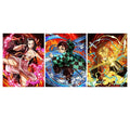 Nezuko Tanjirou Zenitsu 3D Flip Gradient Poster Wall Art Anime Painting Wall Stickers 3D Lenticular Posters