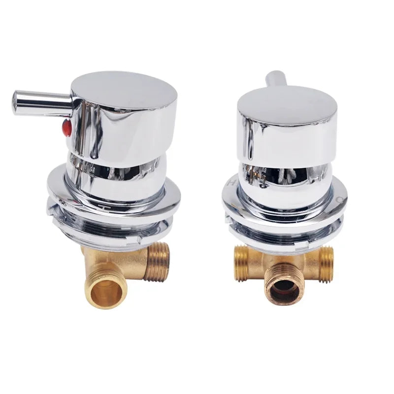 Shower Screen Cold Hot Faucet Bathroom Water Mixing Valve Copper Switch Valve Shower Room Bathtub Accessories