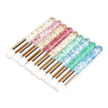 Wholesale Nose Washing Cleaning Makeup Brush Lashes Crystal Handle Eyelash Extension Cleansing EyeLash Make up Brushes