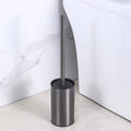 Modern Stainless Steel Free Standing Toilet Cleaner Brush Premium Bathroom Cleaning Products