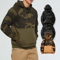 Men's Custom Logo Hoodie Polyester Fabric Camouflaged Autumn Pullover Sweatshirts 100 Blank Polyester Hoodies