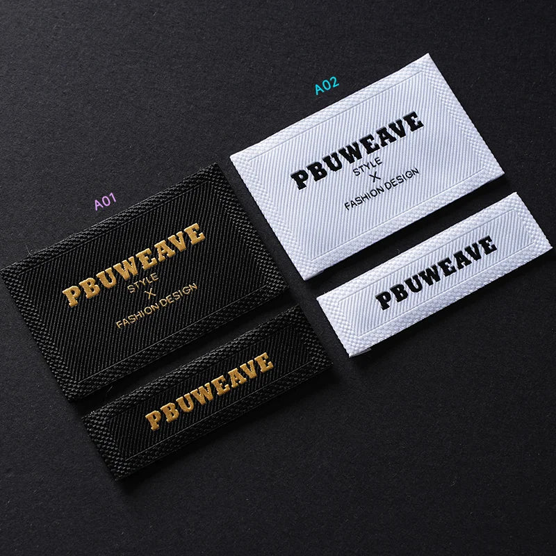 OEM/ODM Custom Woven Label Clothing Labels Brand Name Woven Tags for Clothing Garment Custom Neck Tag