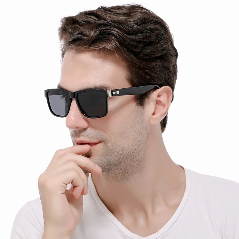 Lucky UV400 Fashion Custom Shades Men Sports Polarized Square Male Sunglasses New 2025