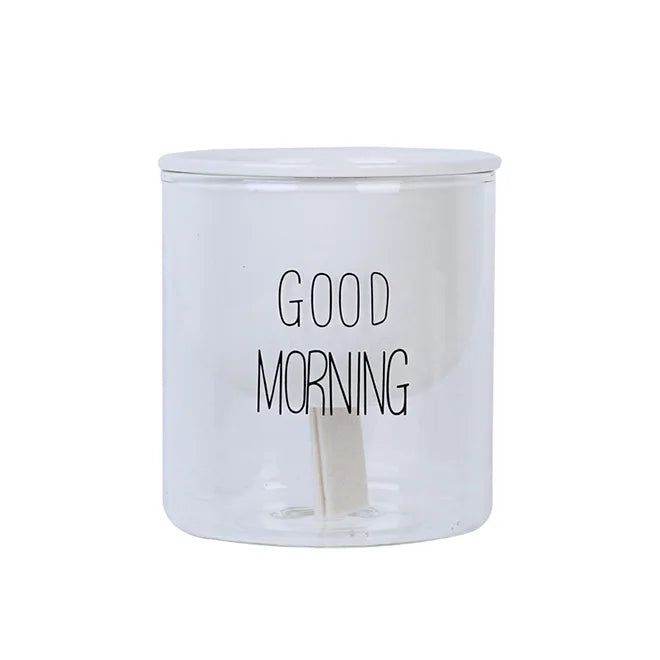 Dropshipping Cute Planter Pot Self Watering Planter Good Morning Lettering Small Plants Flowers Pot for Bathroom Decor