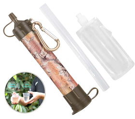 Personal Water Filter Straw with 4500 Liters Filtration 0.01 Micron Purifier Straw Outdoor Survival Gear
