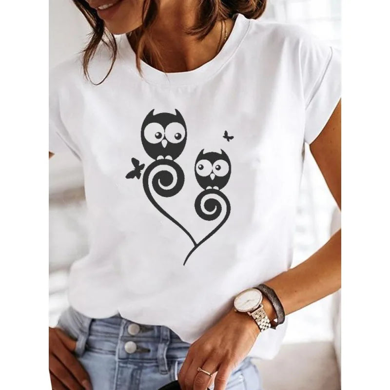 Custom LOGO Designer T-shirt Soft Womens Loose Oversized T Shirts Short Sleeve Graphic Printed Plus Size TOPS Tee Shirt