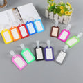 Custom Wholesale Plastic Travel Bag  Label Name Tag Suitcase Cheap Name Badge Holder Pvc Luggage Tag