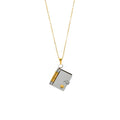 2025 Love Letter Book Pendants Women's Stainless Steel Lovers Charm Necklaces Strand Buddhism Style Accept Customized