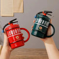 Cute Personality Ceramic Coffee Cup with Lid Fun Prank Cup Couple Mug High Temperature Resistant Wholesale