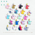 Enamel Unicorn Charms Colorful Animal Connectors Unicorn Head Link Charms for DIY Jewelry Making