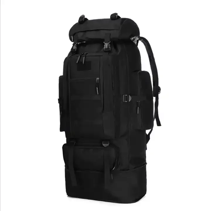 Large 100L Capacity Outdoor Tactical Backpack with Molle System Waterproof for Casual Mountaineering Camping Hiking