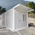 20 ft Detachable Container House Modular Prefab Tiny House Mobile Living Unit for Emergency Rescue Relief Camp Sandwich Panel