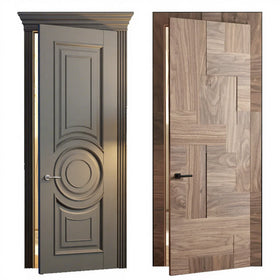 China Source Factory Wood Doors Interior Room Modern New Bedroom Wooden Door Home Interiour Wooden Door