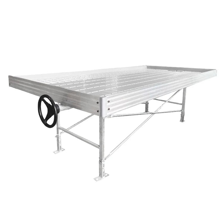 GT Best Sell Food Grade ABS Panels Indoor Hydroponics System Ebb and Flow Table Rolling Bench