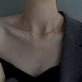 925 Sterling Silver Fashion Charming Bead Ball Pendant Chain Choker Snake Chain Necklace for Women Wedding Fine Jewelry