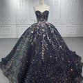 Jancember 6573 Bling Sequins Beaded Ball Gown Flower Evening Quinceanera Dresses