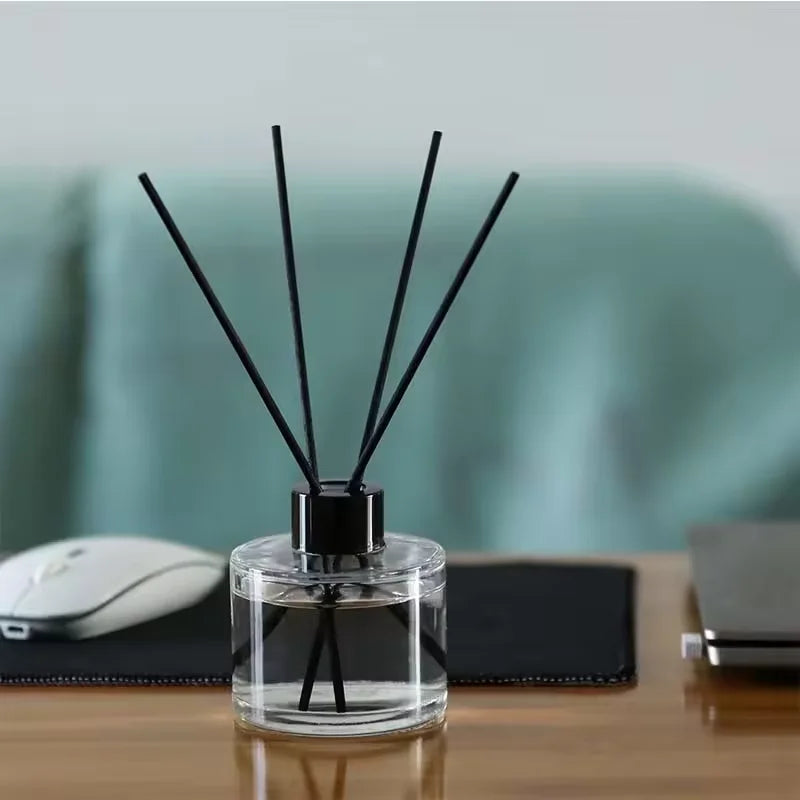 Wholesale Custom 50ml 100ml 150ml 200ml Clear Glass Round Reed Diffuser Bottle Empty Reed Diffuser Bottle