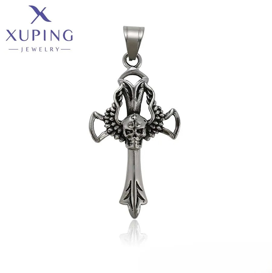 33539 XUPING JEWELRY Stainless Steel Jewelry Simple Exquisite Men Custom Fine Fashion Jewelry Pendants Charms