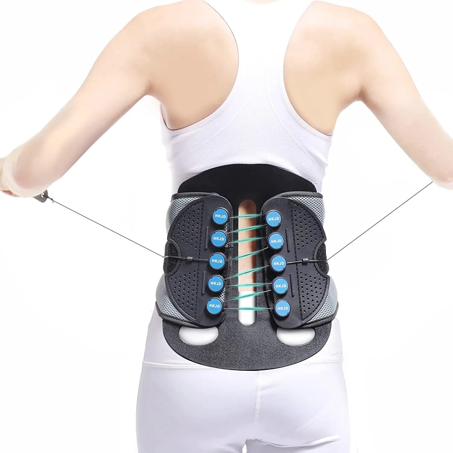 HKJD Adjustable Corset Lumbar Support Orthosis Professional Protection Spandex Nylon Material Comfortable Breathable Elastic