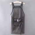 Factory Wholesale Hand-wipeable Transparent TPU Waterproof Hairdresser Household Pvc Apron for Restaurant Server