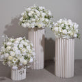 A-1452 Wedding Artificial Flowers Ball Arrangements Wedding White Silk Rose Artificial Big Flower Balls Flowers Centerpiece