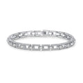 2023 Jewelry Luxury Fine 925 Sterling Silver Hip Hop Bangles Cuba Chain Gra Certificate Moissanite Diamond Tennis Bracelets